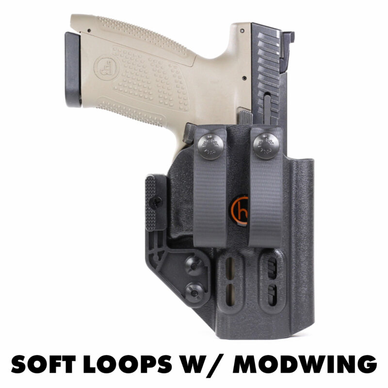Flint Holster, soft loops with Modwing, partial sweatguard