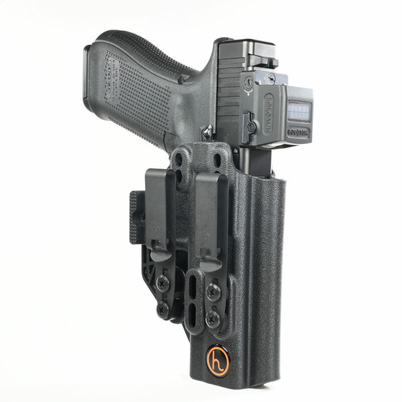 Flint AIWB/IWB Holster back with DCC clips