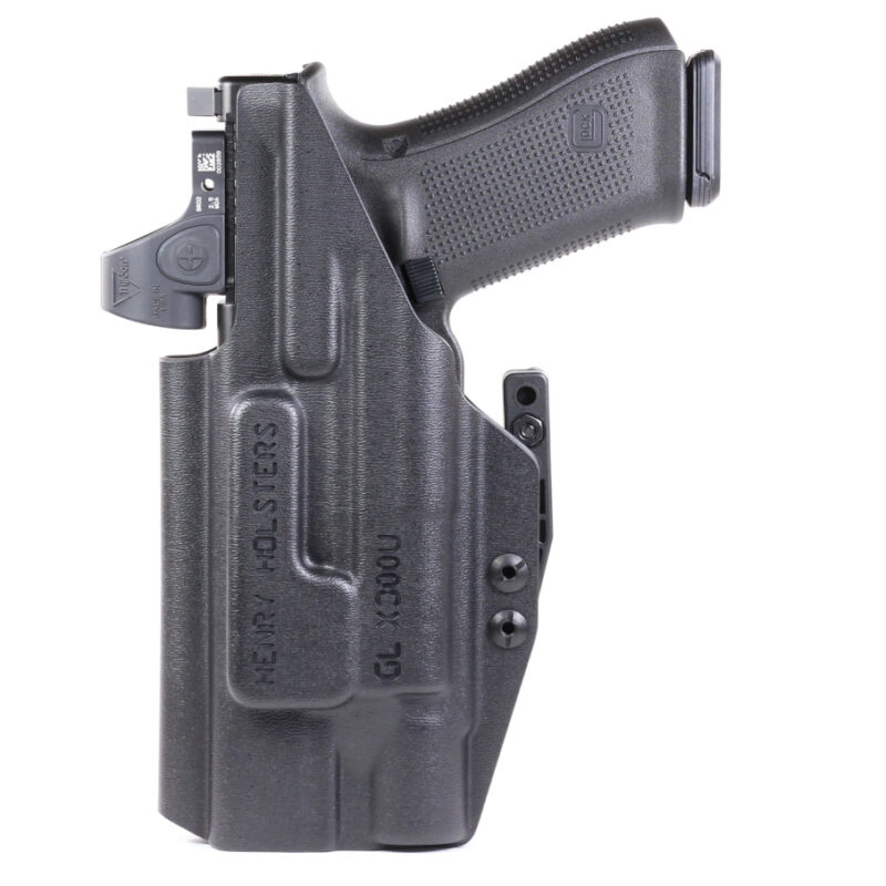 Spark holster, front with sweatguard