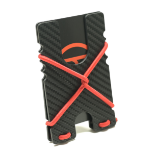 Shock Wallet, Black with Red Cord